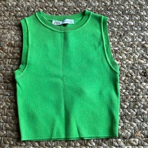 Zara | Green Knit Tank